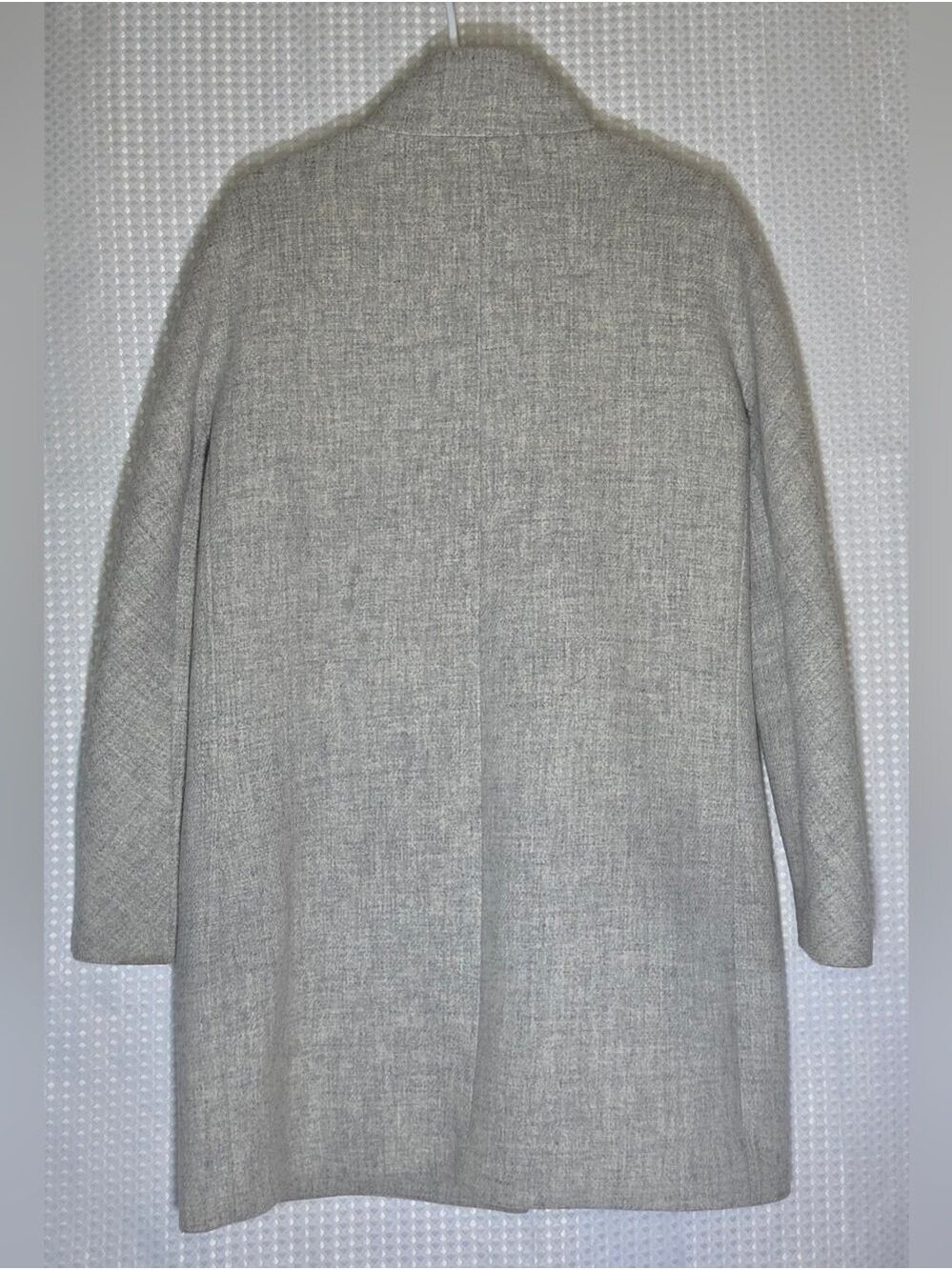 J.Crew Italian Stadium Cloth Wool Coat Gray Nello Gori Size 6 Quiet Luxury - Picture 11 of 11